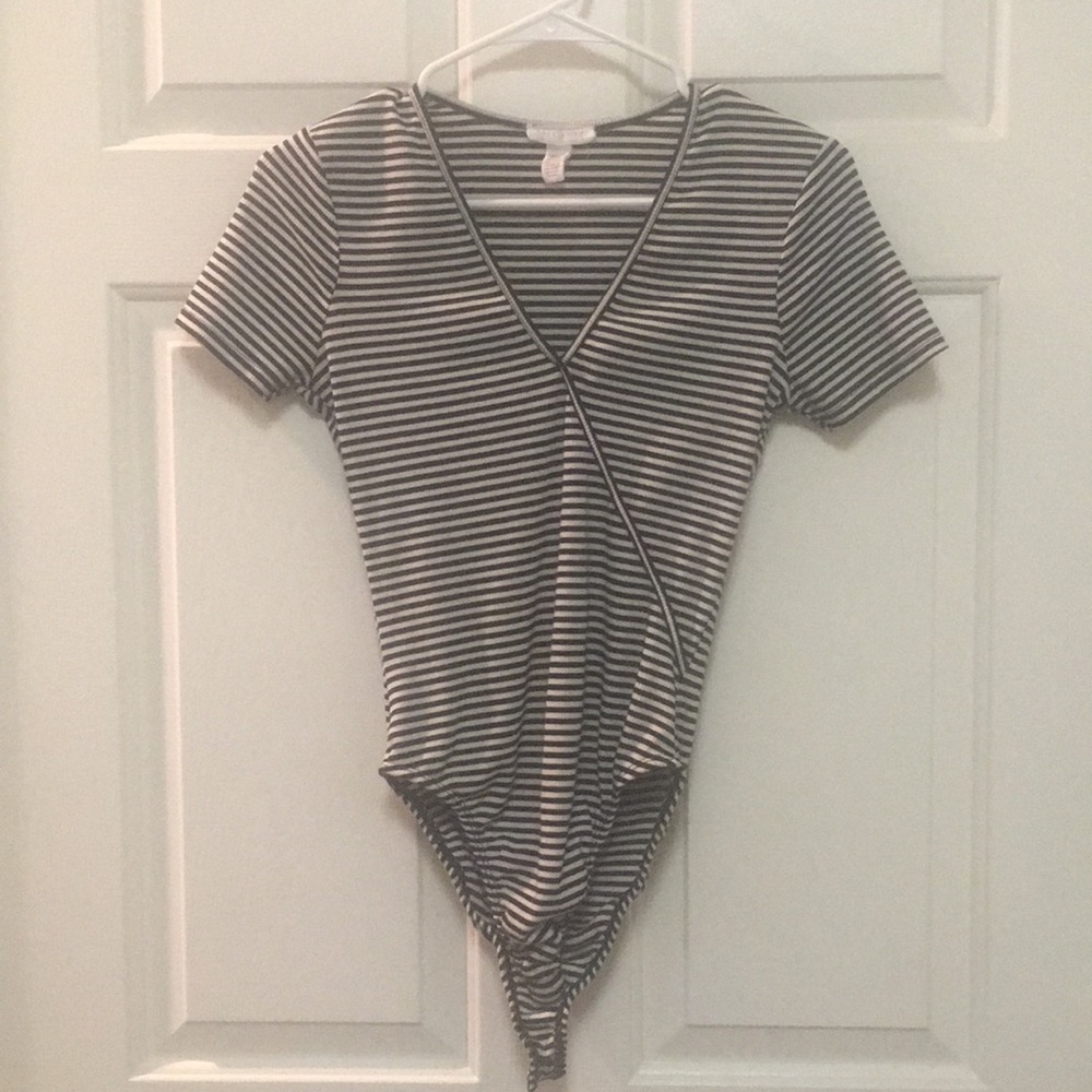 Striped bodysuit